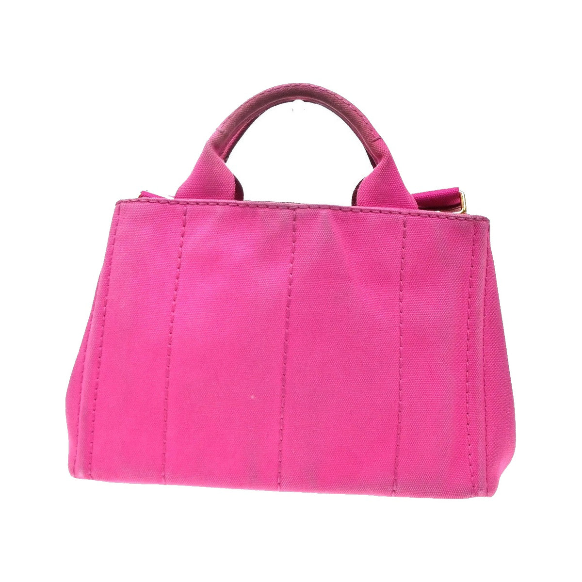 Prada Canapa Open Tote Canvas, Pink, Canvas, Tote Bag