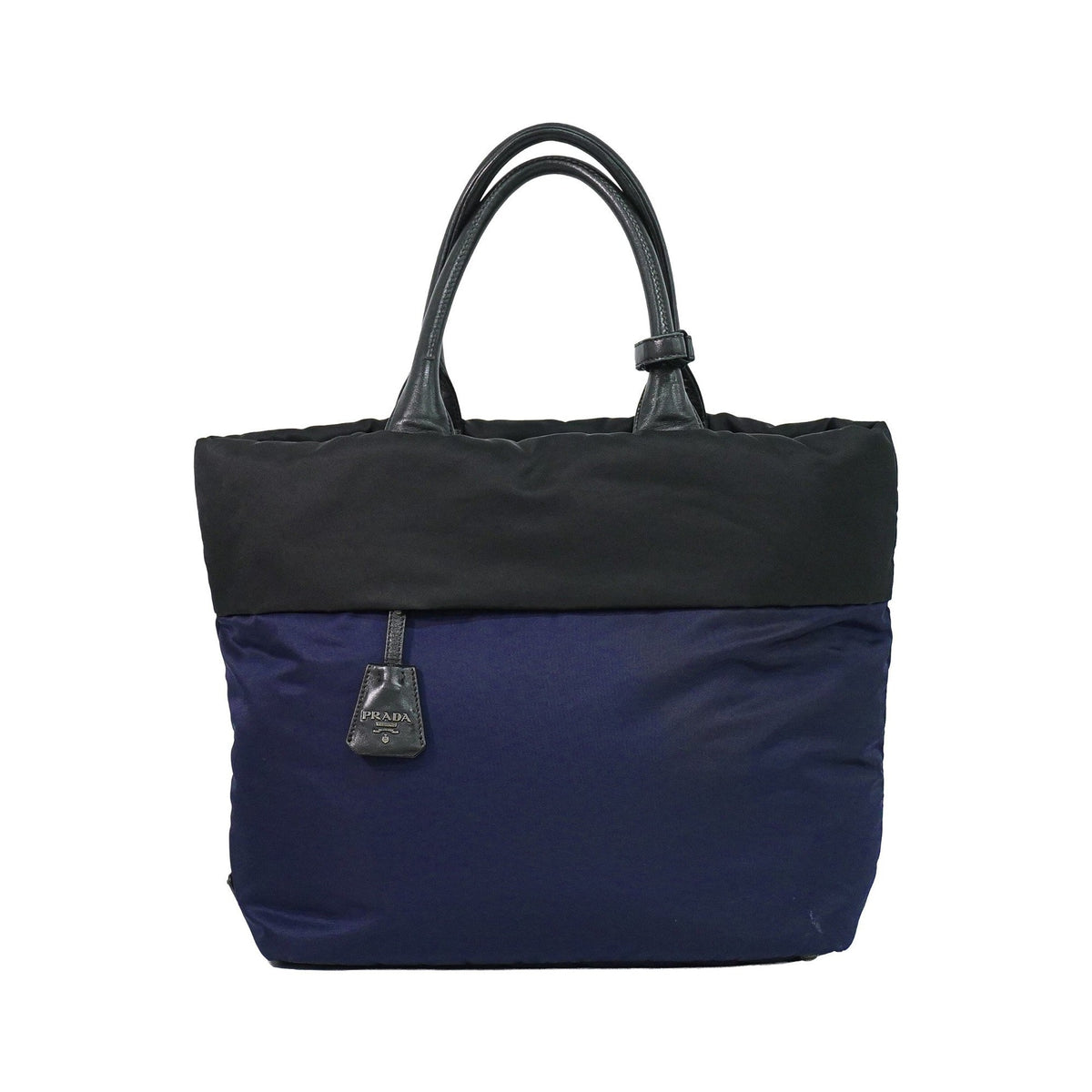 Prada Convertible Double Tessuto, Navy, Nylon, Tote Bag
