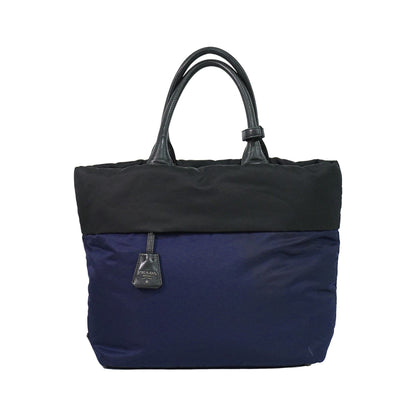 Prada Convertible Double Tessuto, Navy, Nylon, Tote Bag