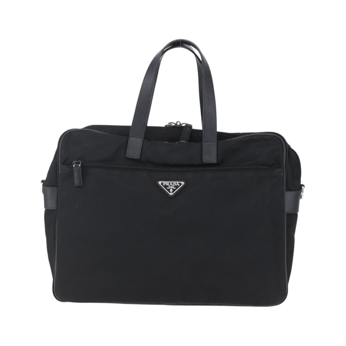 Prada Convertible Front Zip Briefcase - Brandsamsara