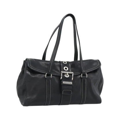 Prada Convertible Shopping Tote Saffiano Leather Saffiano Leather, Black, Leather, Tote Bag