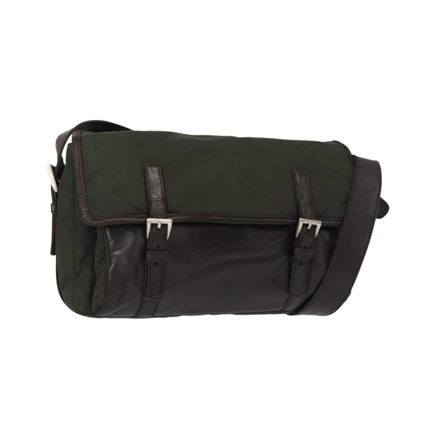 Prada Double Buckle Flap Messenger Bag - Brandsamsara
