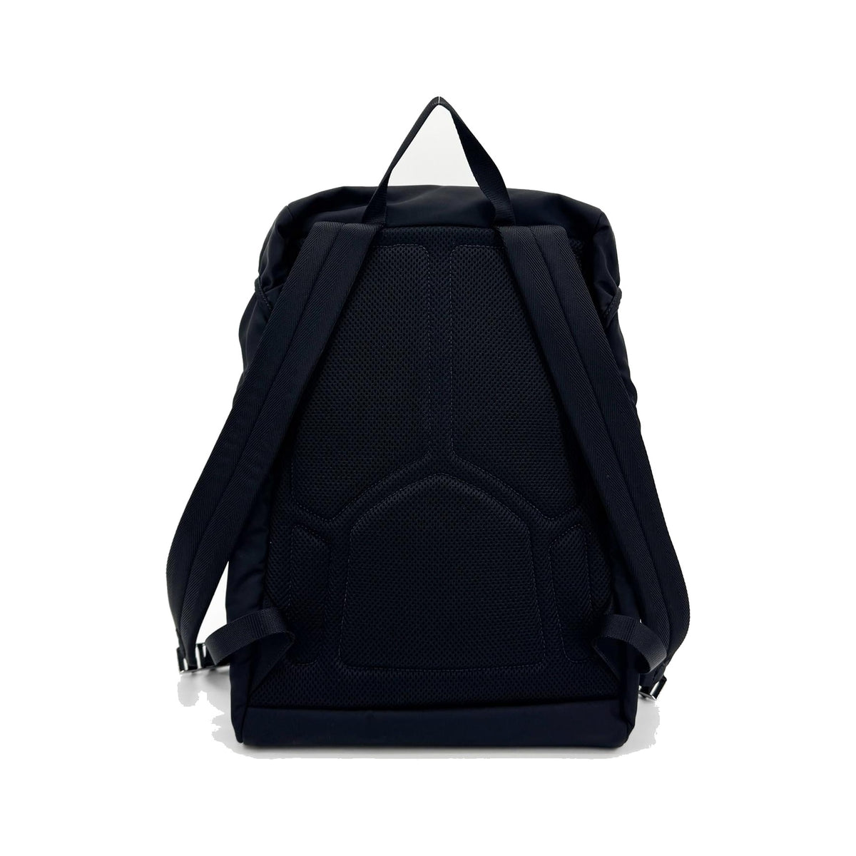 Prada Double Buckle Tessuto, Black, Nylon, Backpack
