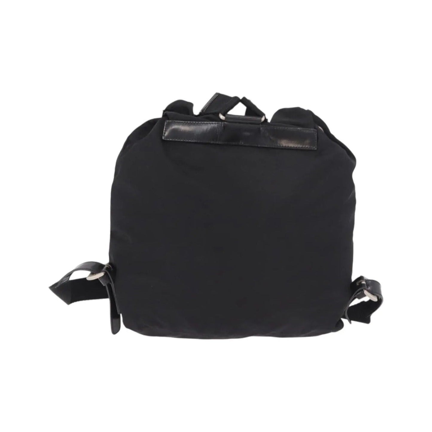 Prada Double Front Pocket Tessuto, Black, Nylon, Backpack