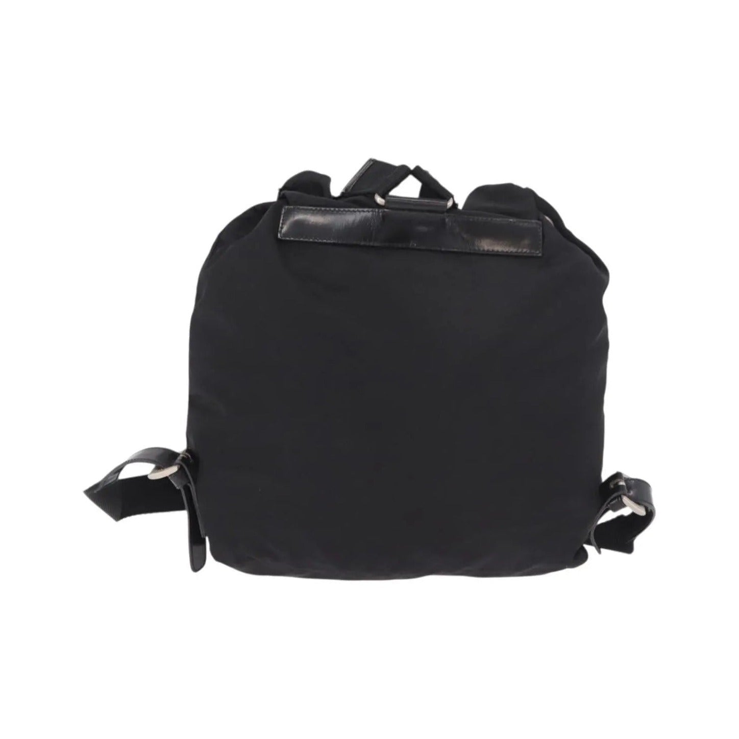 Prada Double Front Pocket Tessuto, Black, Nylon, Backpack