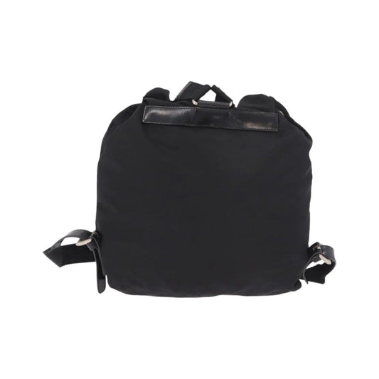 Prada Double Front Pocket Tessuto, Black, Nylon, Backpack