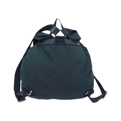 Prada Double Front Pocket Tessuto, Navy, Nylon, Backpack