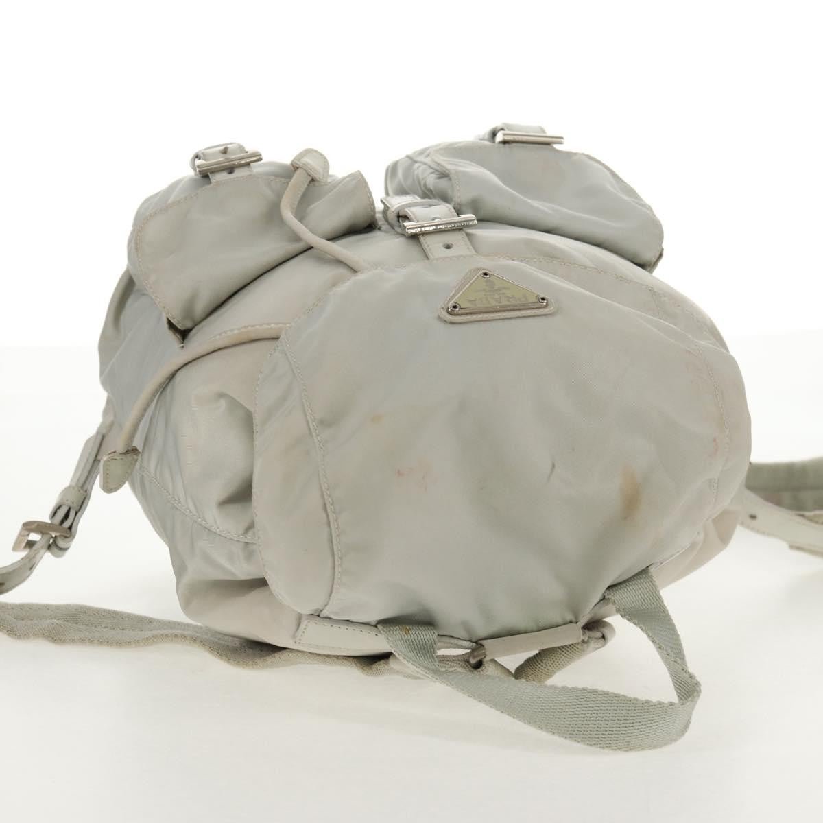 Prada Double Pocket Backpack Chain Shoulder Bag - Brandsamsara