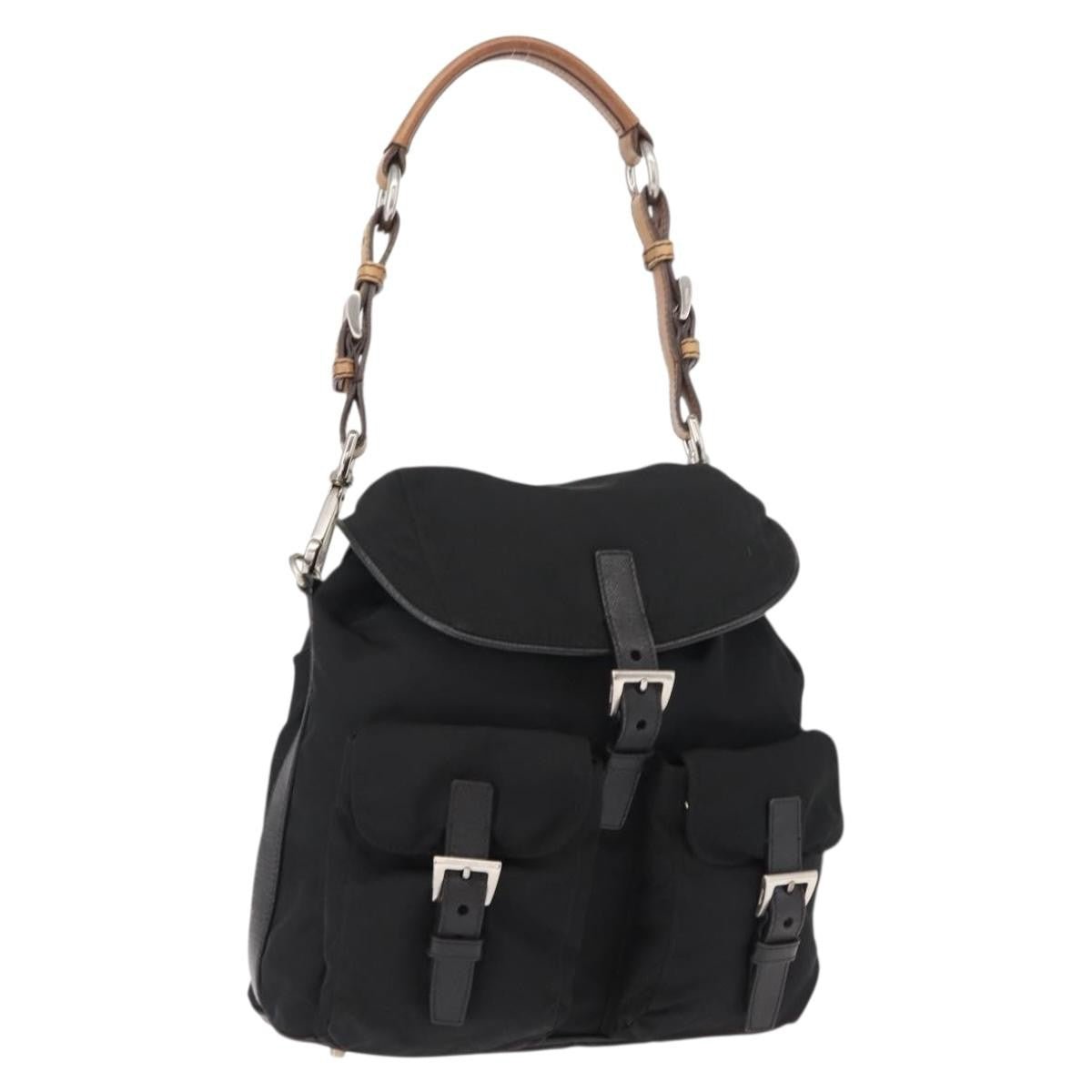 Prada Double Pocket Drawstring Shoulder Bag - Brandsamsara