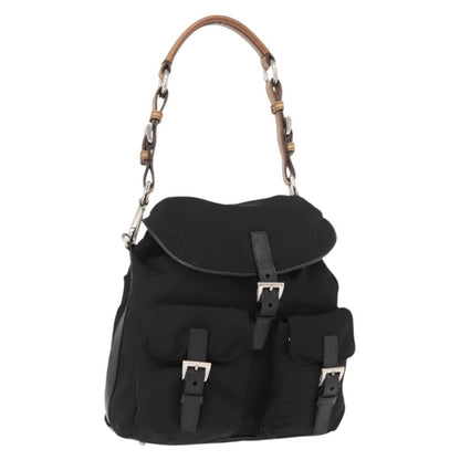 Prada Double Pocket Drawstring Shoulder Bag - Brandsamsara