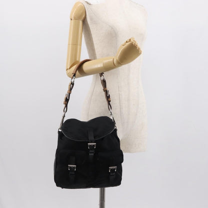 Prada Double Pocket Drawstring Shoulder Bag - Brandsamsara