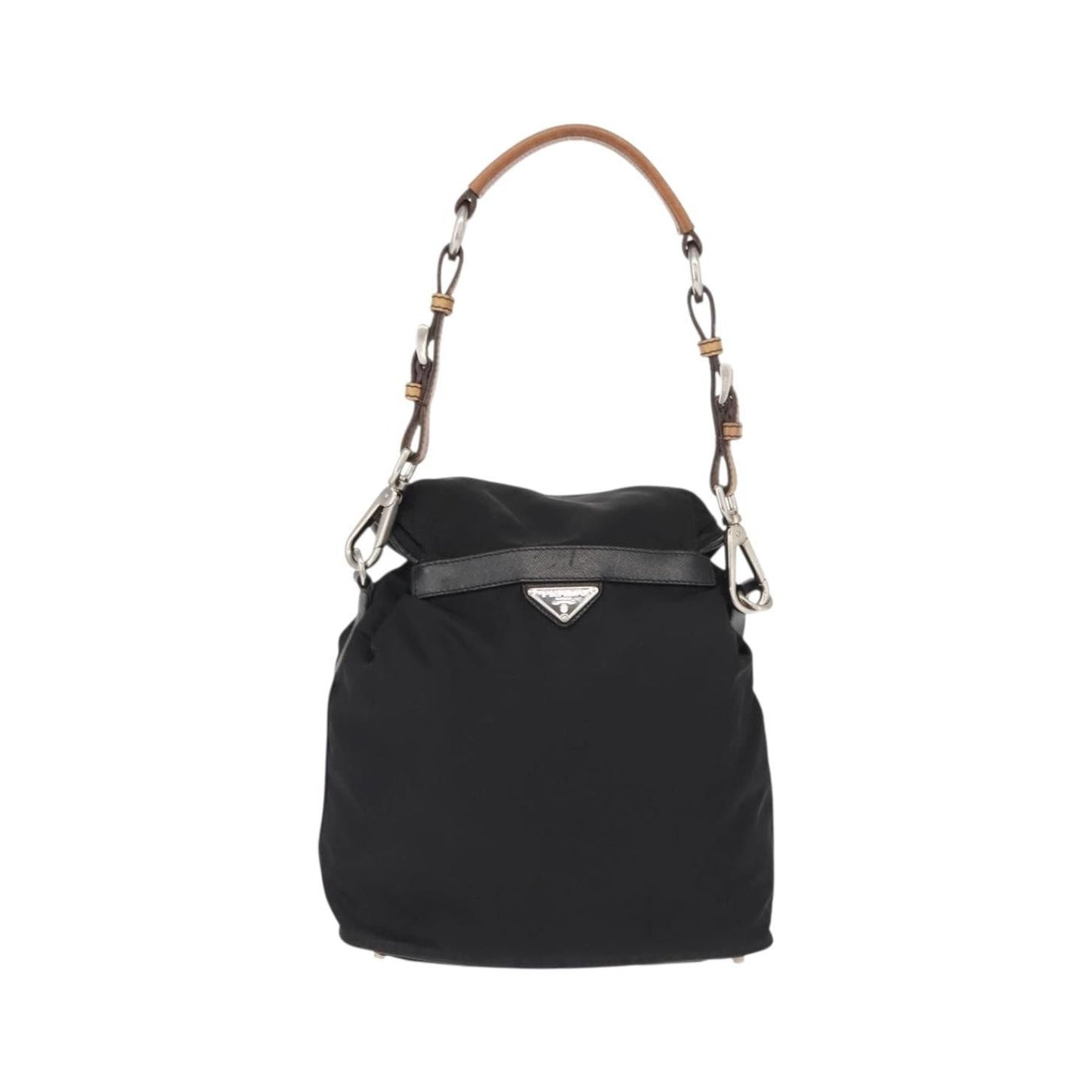 Prada Double Pocket Drawstring Shoulder Bag - Brandsamsara