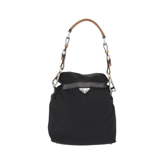 Prada Double Pocket Drawstring Shoulder Bag - Brandsamsara