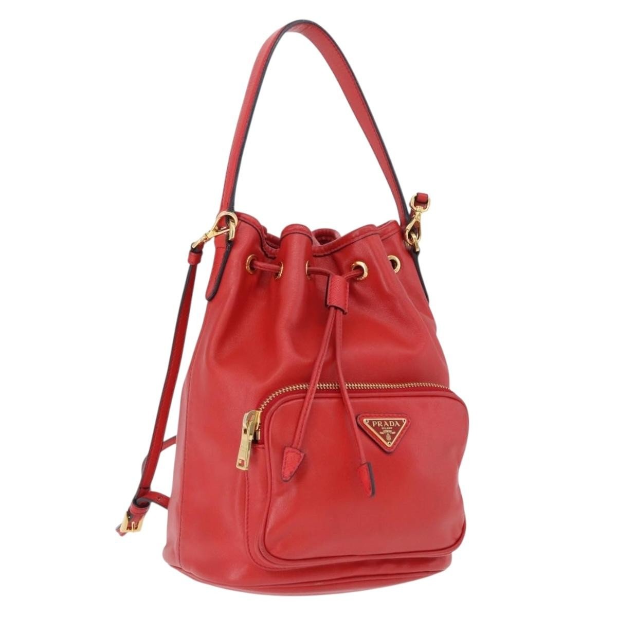 Prada Drawstring Pocket Bucket - Brandsamsara