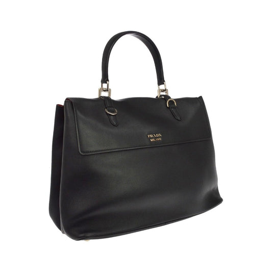 Prada Dual Flap Double Turn Lock Satchel - Brandsamsara