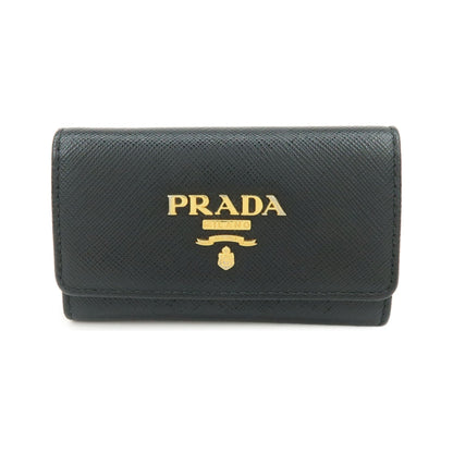 Prada Flap Saffiano Leather, Black, Leather, Wallet