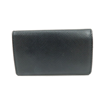Prada Flap Saffiano Leather, Black, Leather, Wallet