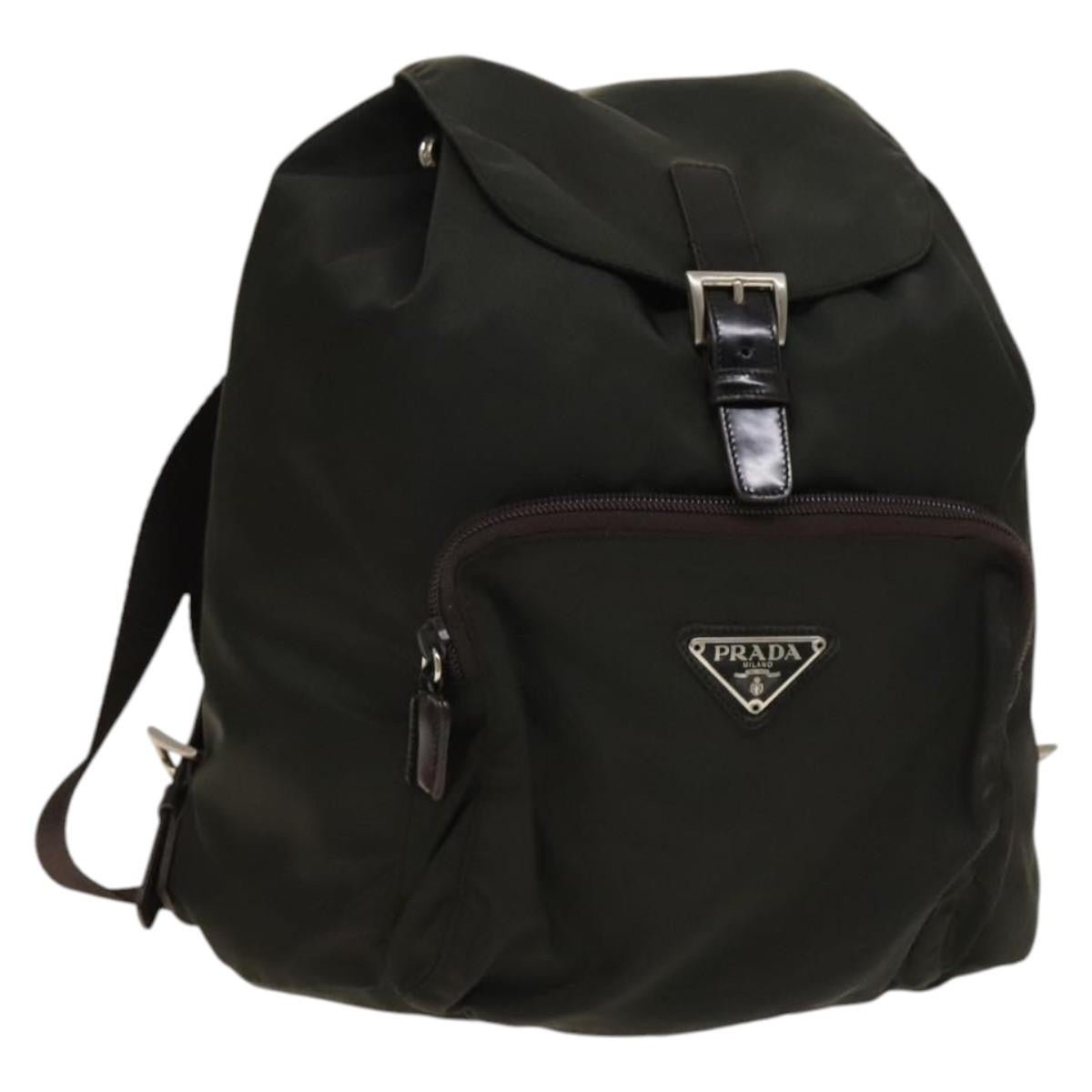 Prada Front Pocket Buckle Backpack - Brandsamsara