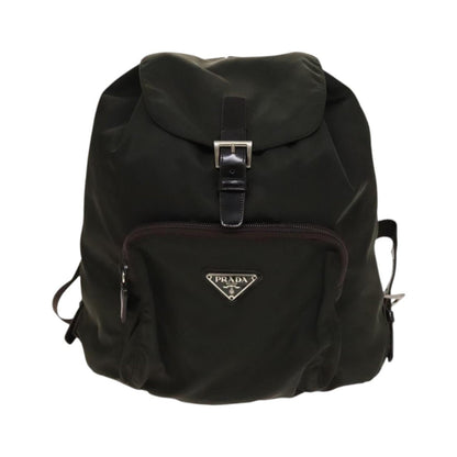 Prada Front Pocket Buckle Backpack - Brandsamsara