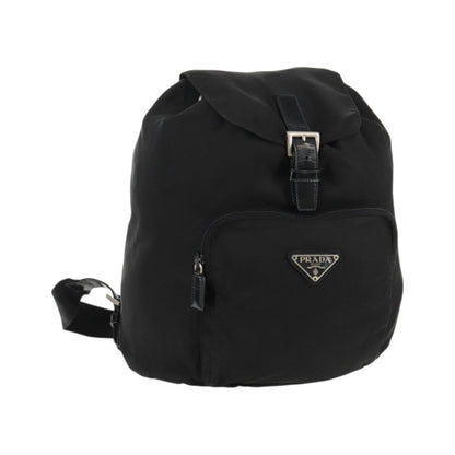 Prada Front Pocket Tessuto, Black, Nylon, Backpack