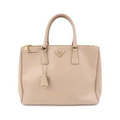 Prada Galleria Double Zip Saffiano Leather, Pink, Leather, Tote Bag