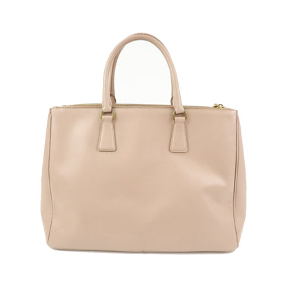 Prada Galleria Double Zip Saffiano Leather, Pink, Leather, Tote Bag