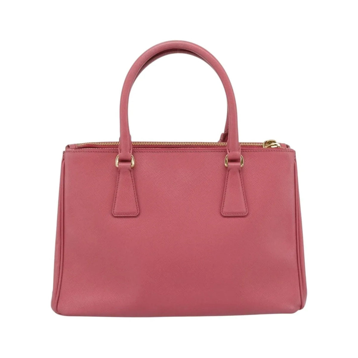 Prada Galleria Double Zip Tote Saffiano Leather, Pink, Leather, Handbag