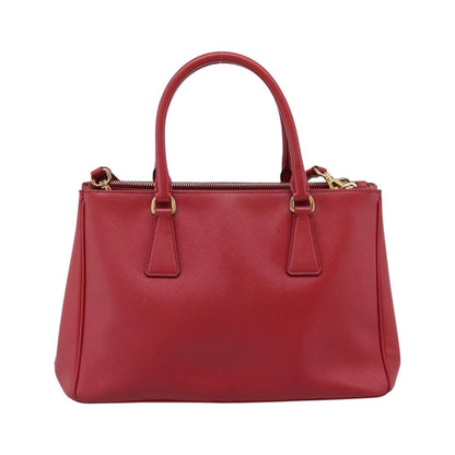 Prada Galleria  Strap Leather, Red, Leather, Handbag