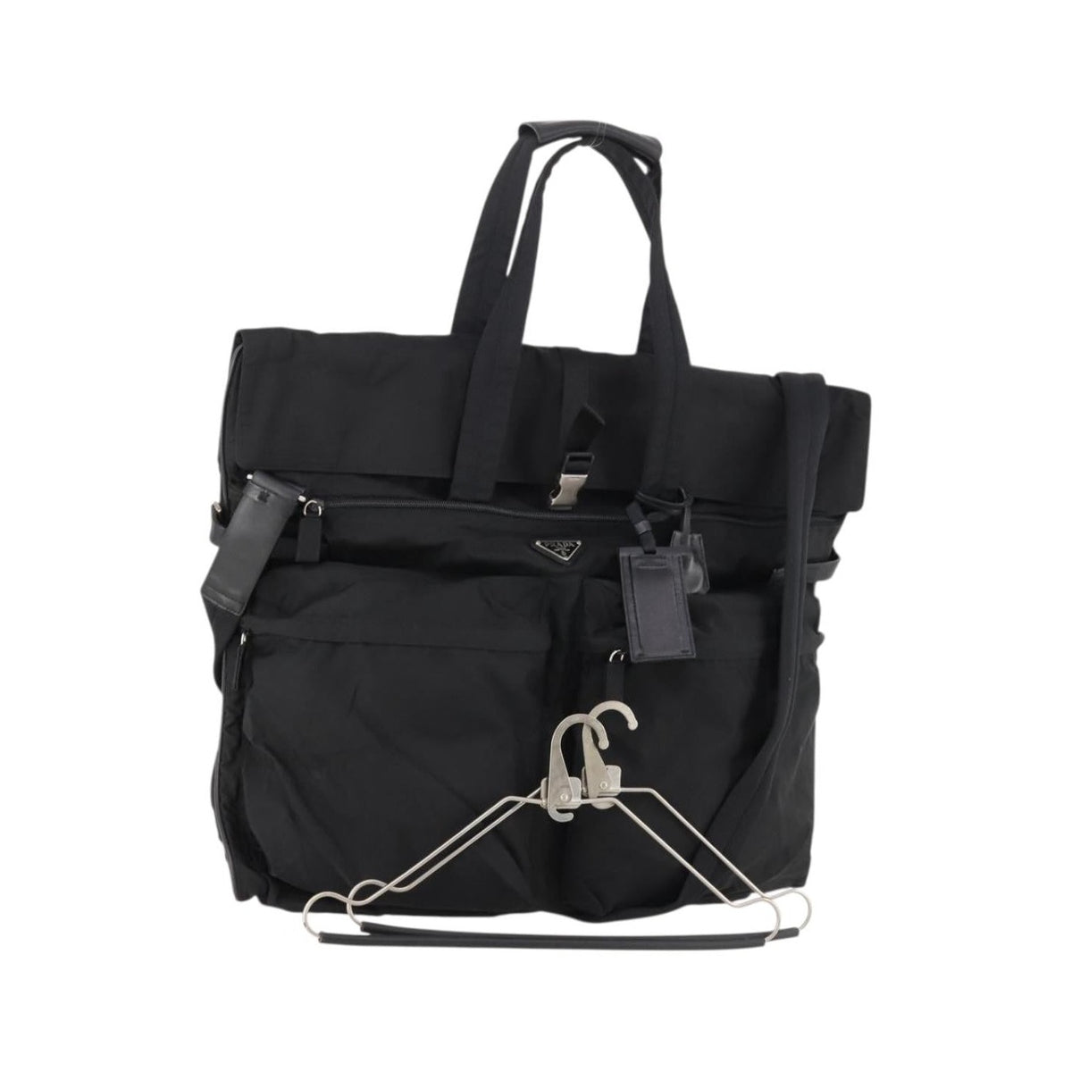 Prada Garment Carrier Tessuto, Black, Nylon, Handbag