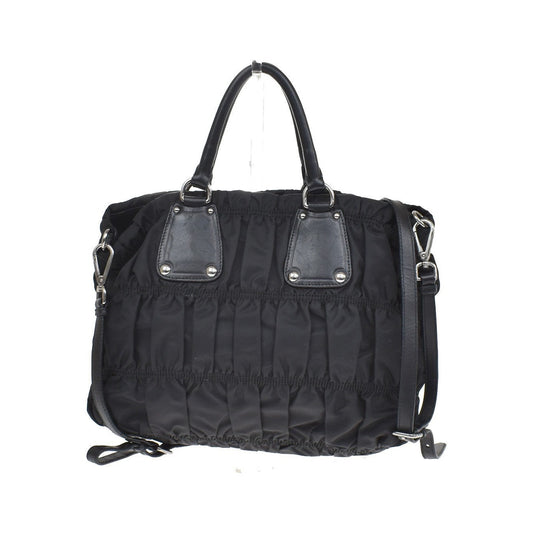 Prada Gaufre Shopping Tessuto, Black, Nylon, Tote Bag