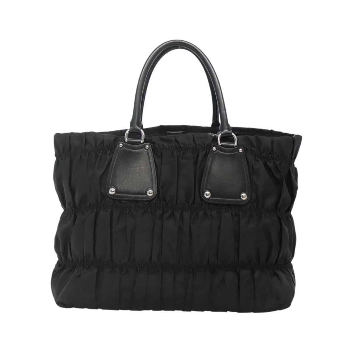 Prada Gaufre Tote Tessuto, Black, Nylon, Tote bag