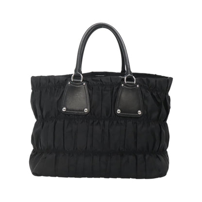Prada Gaufre Tote Tessuto, Black, Nylon, Tote bag