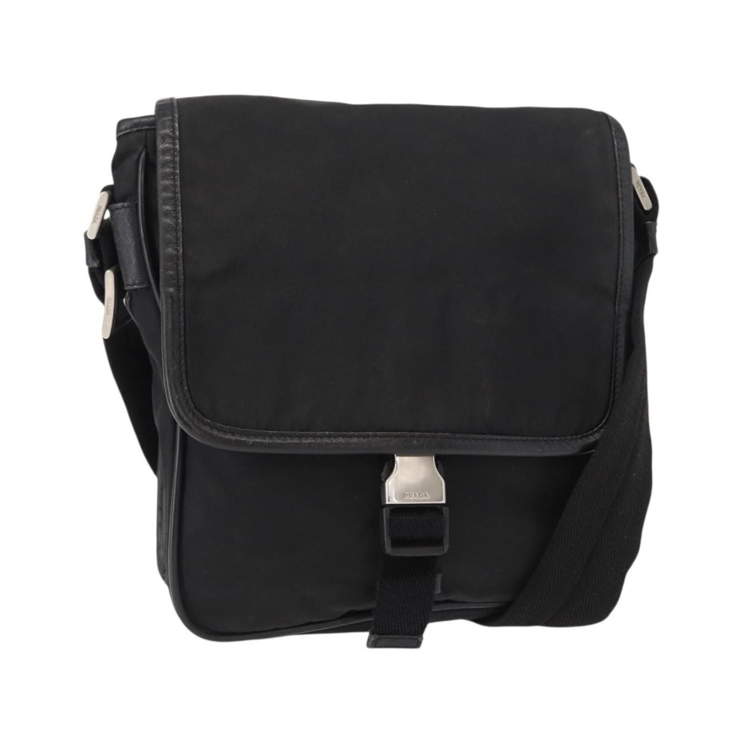 Prada Logo Flap Messenger Bag - Brandsamsara