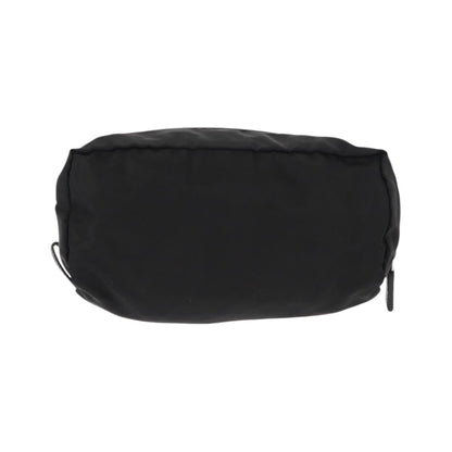 Prada Logo Pouch Nylon, Black, Nylon, Clutch