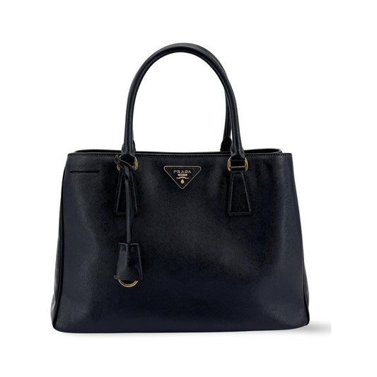 Prada Lux Open Saffiano Leather, Black, Leather, Tote Bag