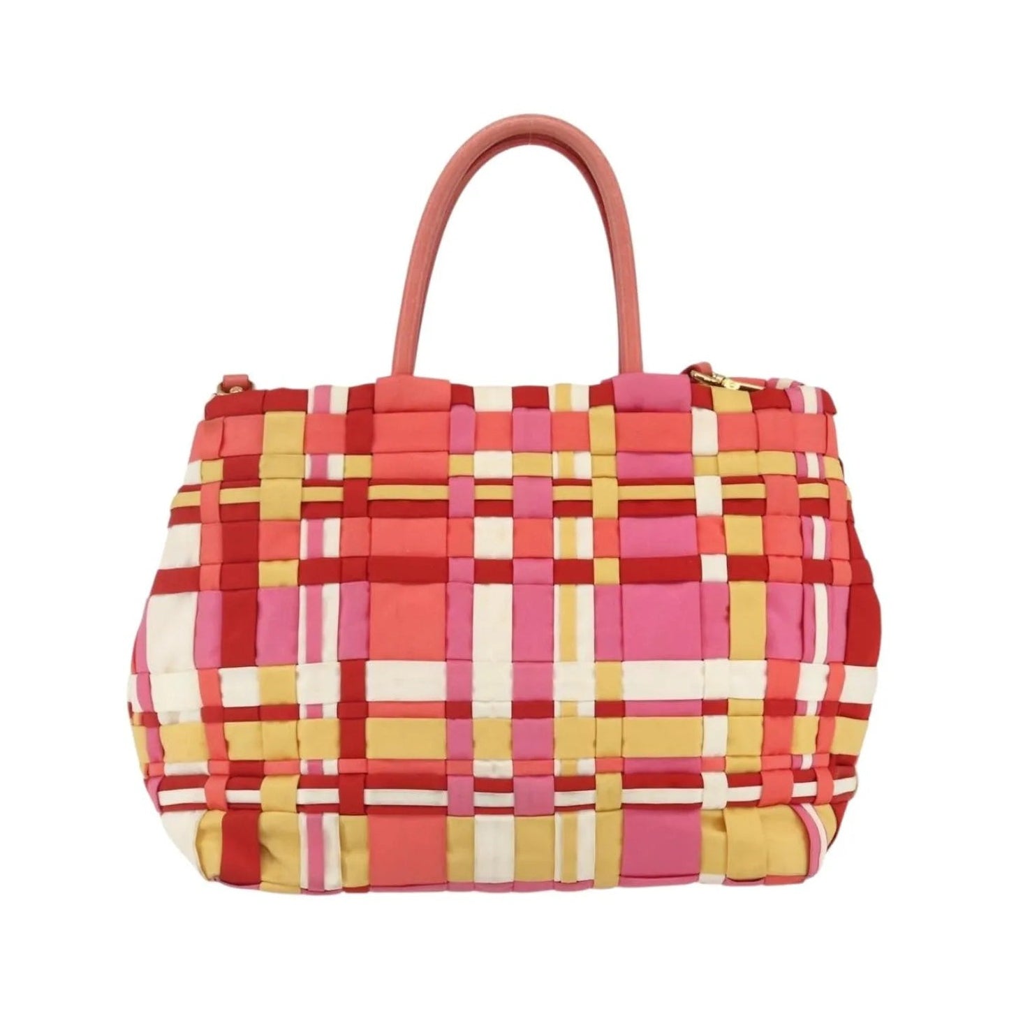 Prada Open Convertible Tote Woven Tessuto, Multicolour, Nylon, Tote Bag