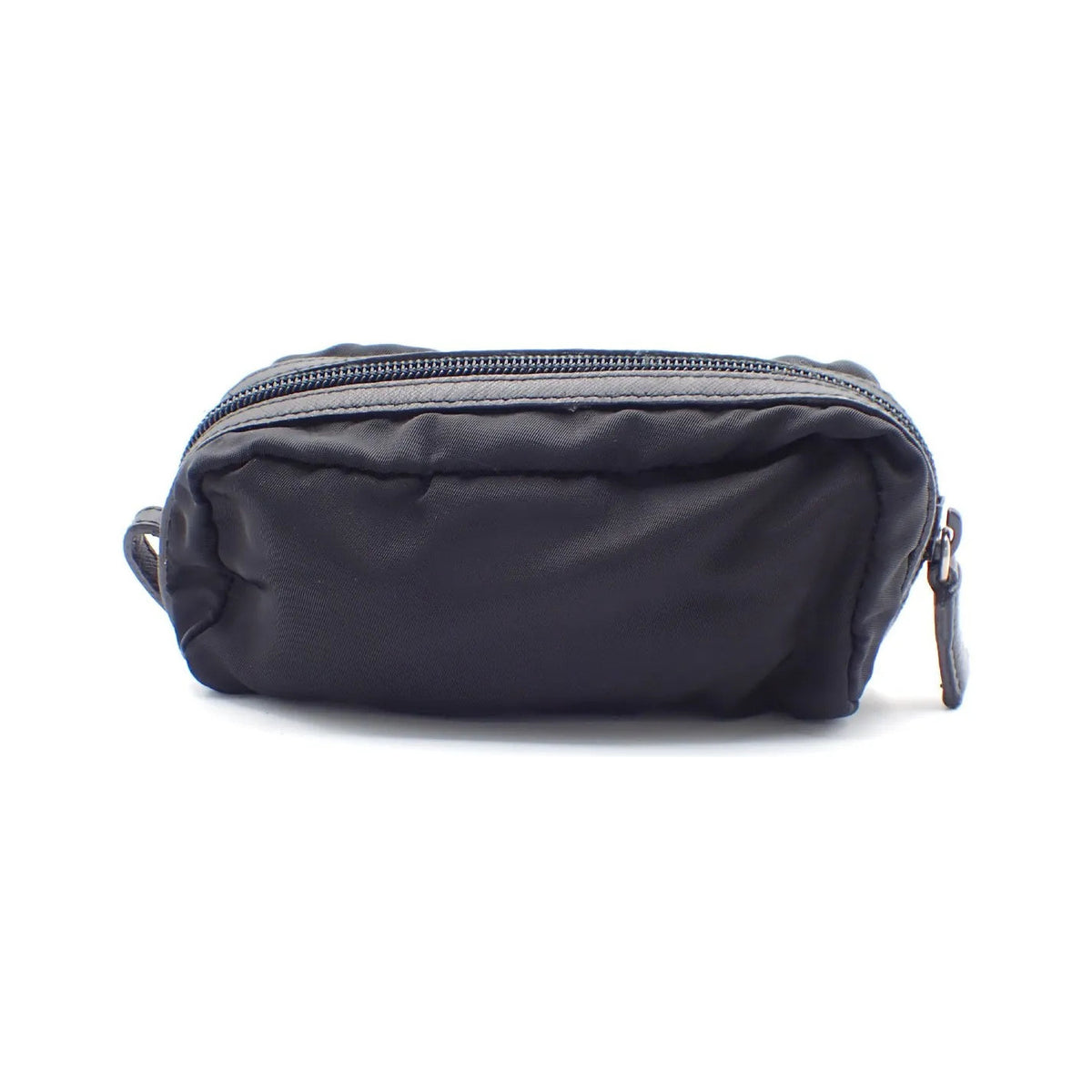 Prada Padded Zip Belt Tessuto, Black, Nylon, Clutch