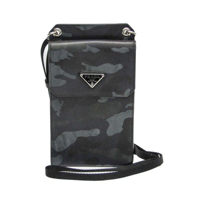 Prada Phone Holder Saffiano Leather, Multicolour, Leather, Crossbody Bag