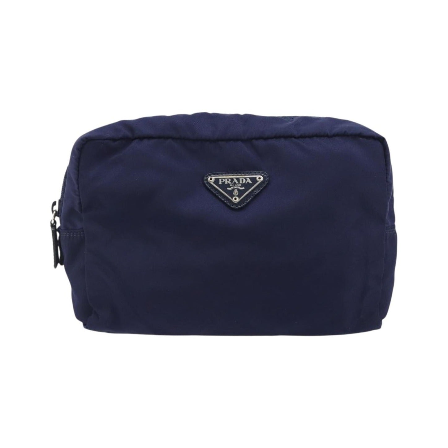 Prada Pouch Nylon, Navy, Nylon, Clutch