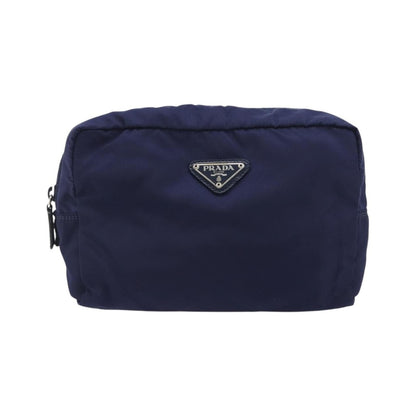 Prada Pouch Nylon, Navy, Nylon, Clutch