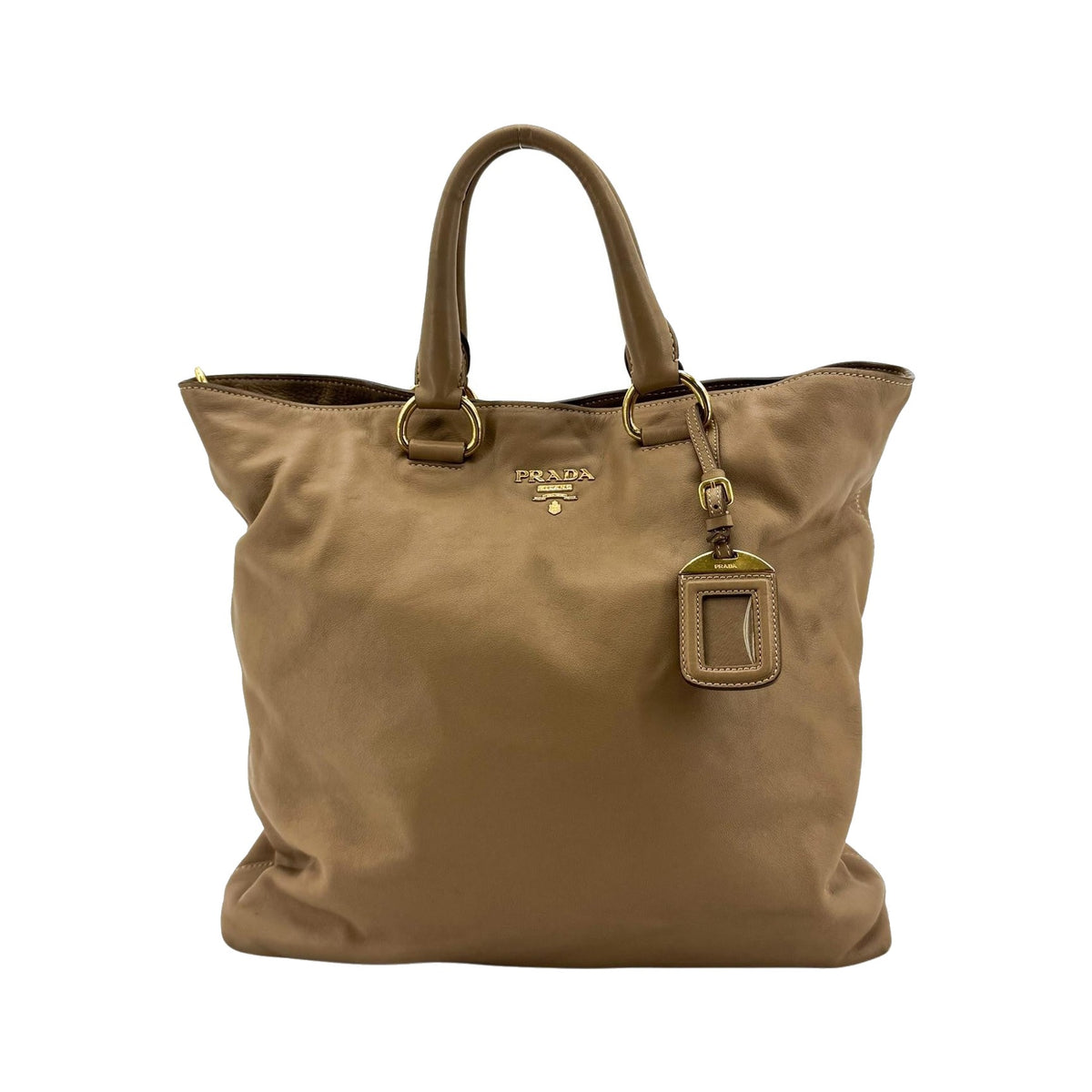 Prada Prada Vitello Phenix Leather Tote Bag Black Large phenix leather, Brown, Leather, Tote Bag