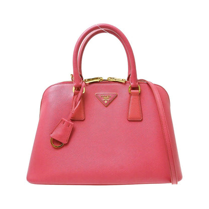Prada Promenade Saffiano, Pink, Leather, Handbag