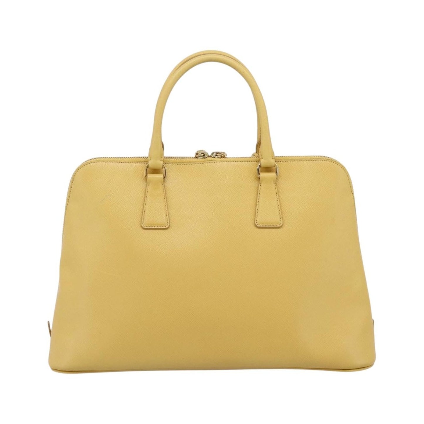 Prada Promenade Saffiano Leather, Yellow, Leather, Handbag