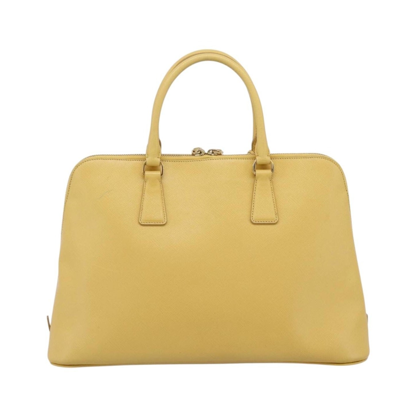 Prada Promenade Saffiano Leather, Yellow, Leather, Handbag