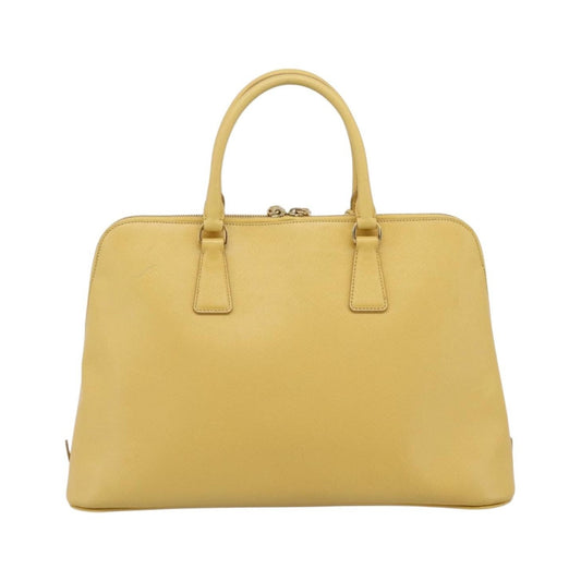 Prada Promenade Saffiano Leather, Yellow, Leather, Handbag