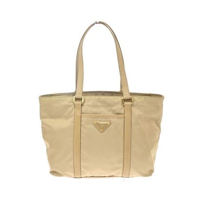 Prada Re-Edition 1978 Pocket Re-Nylon with Saffiano Leather, Beige, Nylon, Tote Bag