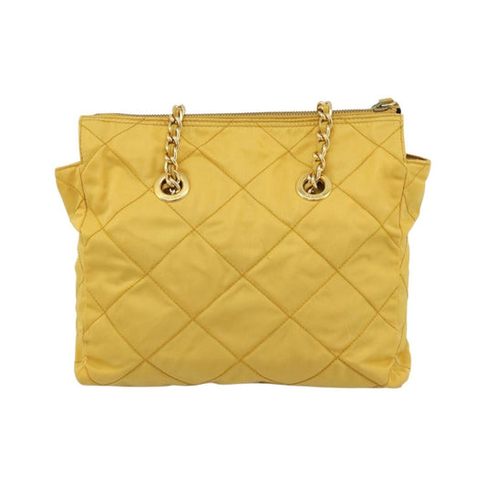 Prada Re-Edition 1995 Chain Quilted Re-Nylon, Yellow, Nylon, Tote Bag