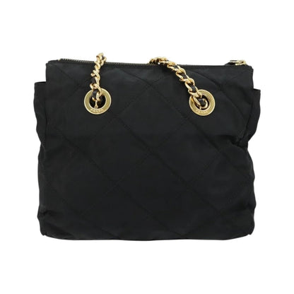 Prada Re-Edition 1995 Chain Quilted Tessuto, Black, Nylon, Shoulder Bag