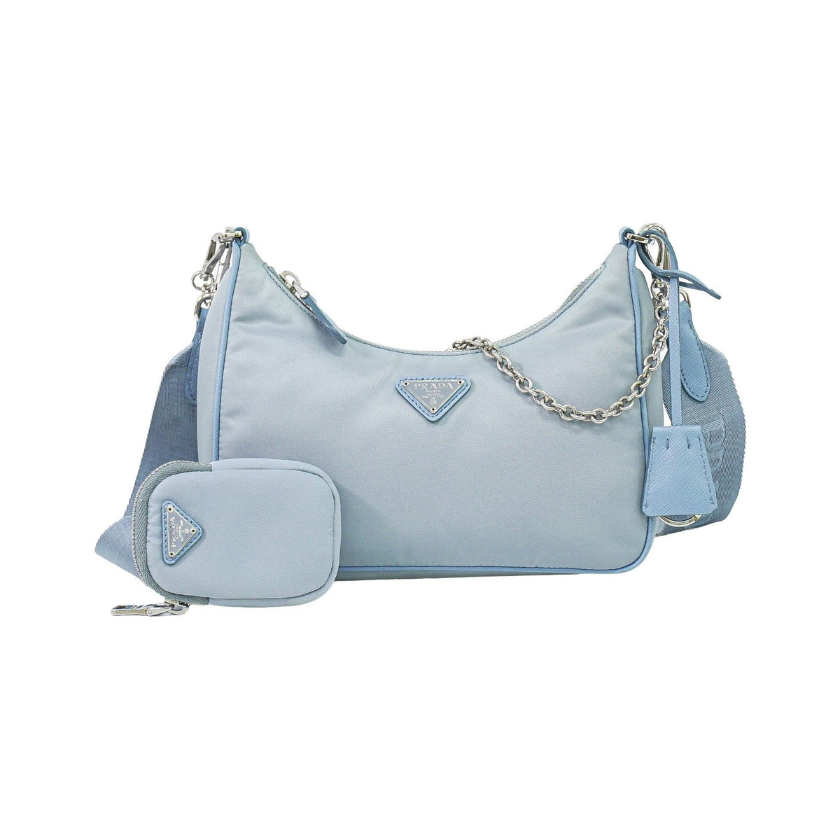 Prada Re-Edition 2005 Tessuto, Blue, Nylon, Shoulder Bag