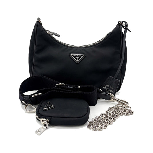 Prada Re-Edition 2005 Tessuto, Black, Nylon, Shoulder Bag